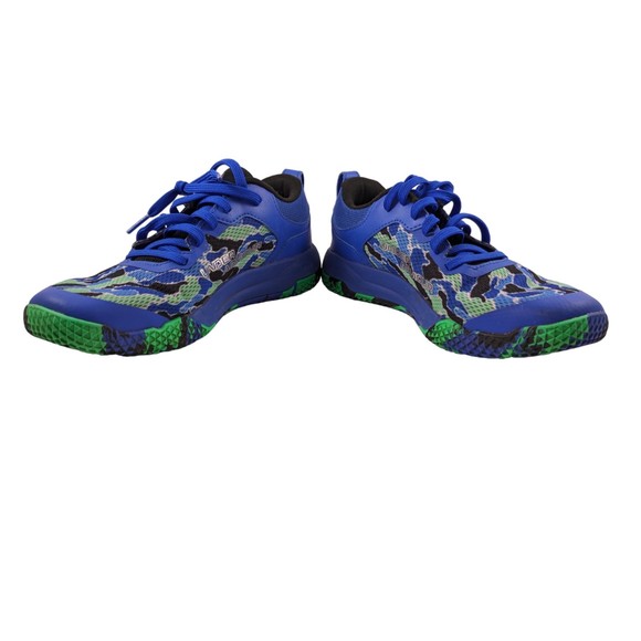 Under Armor UA Mainshock 2 Blue/Green Camo Shoes Size Youth 5.5Y [3022865-400] - Picture 2 of 10